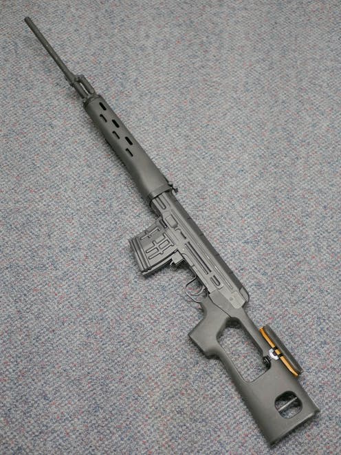 AGM BY-103667 Dragunov SVD Bolt Action Sniper Rifle; Black