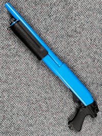 CYMA BY-103914 CM.351M M870 Tri-Burst Pump Action Shotgun Short; PTT Blue