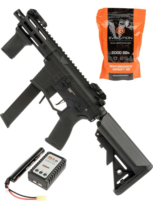 Evolution Reaper XS EMR Carbontech AR-9 SMG AEG; Starter Set