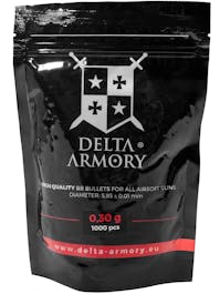 Delta Armory 0.30g 6mm BBs; 1000rnd Bag