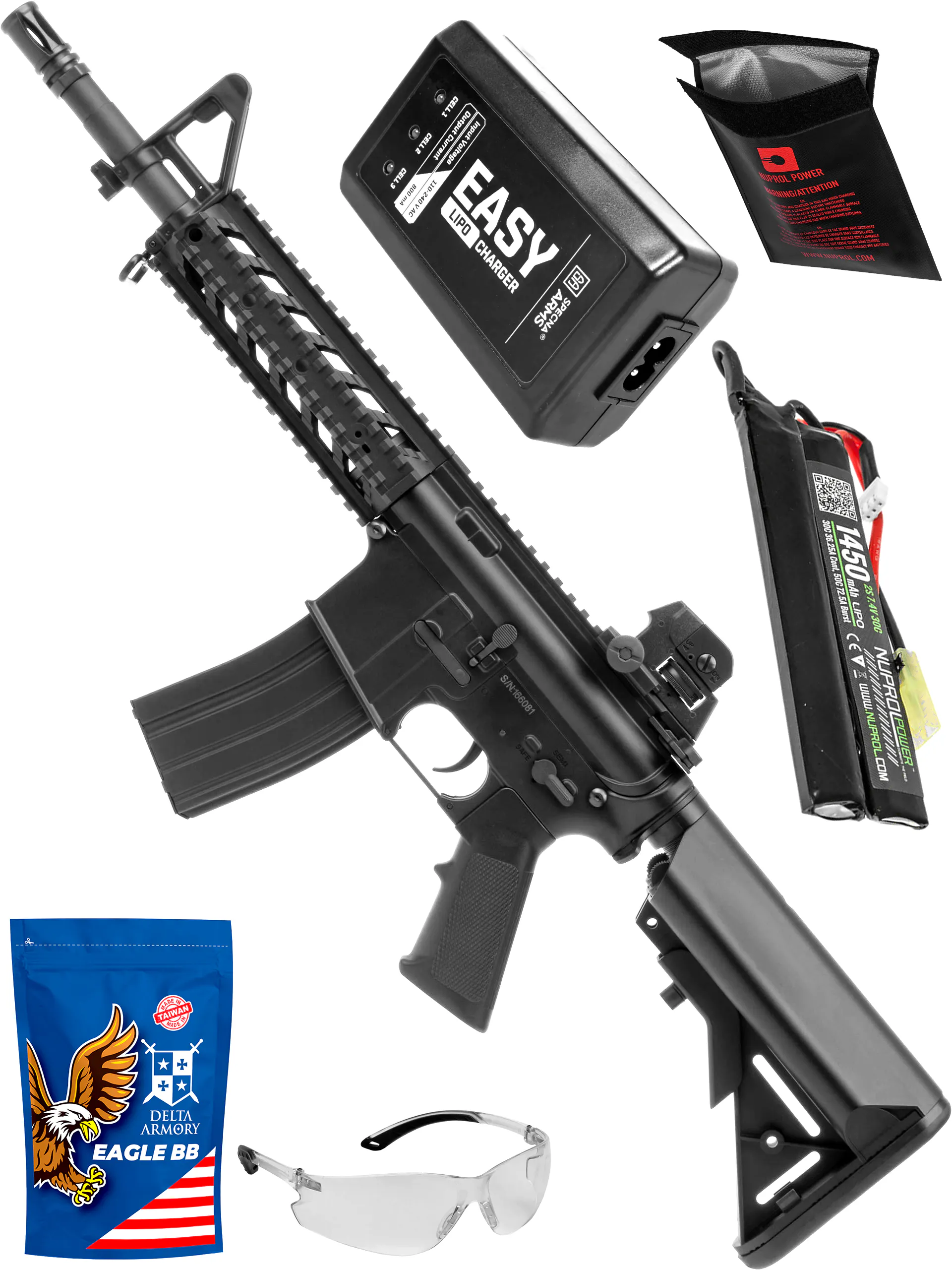 CYMA CM.517 M4 Combat Beginner Bundle | Patrol Base | Airsoft