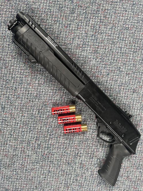 BO Dynamics BY-104034 FABARM STF 12 Short Initial Pump-Action Gas Shotgun; Black