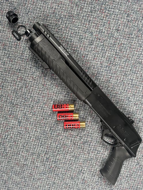 BO Dynamics BY-104035 FABARM STF 12 Short Initial Pump-Action Gas Shotgun; Black