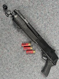 BO Dynamics BY-104035 FABARM STF 12 Short Initial Pump-Action Gas Shotgun; Black