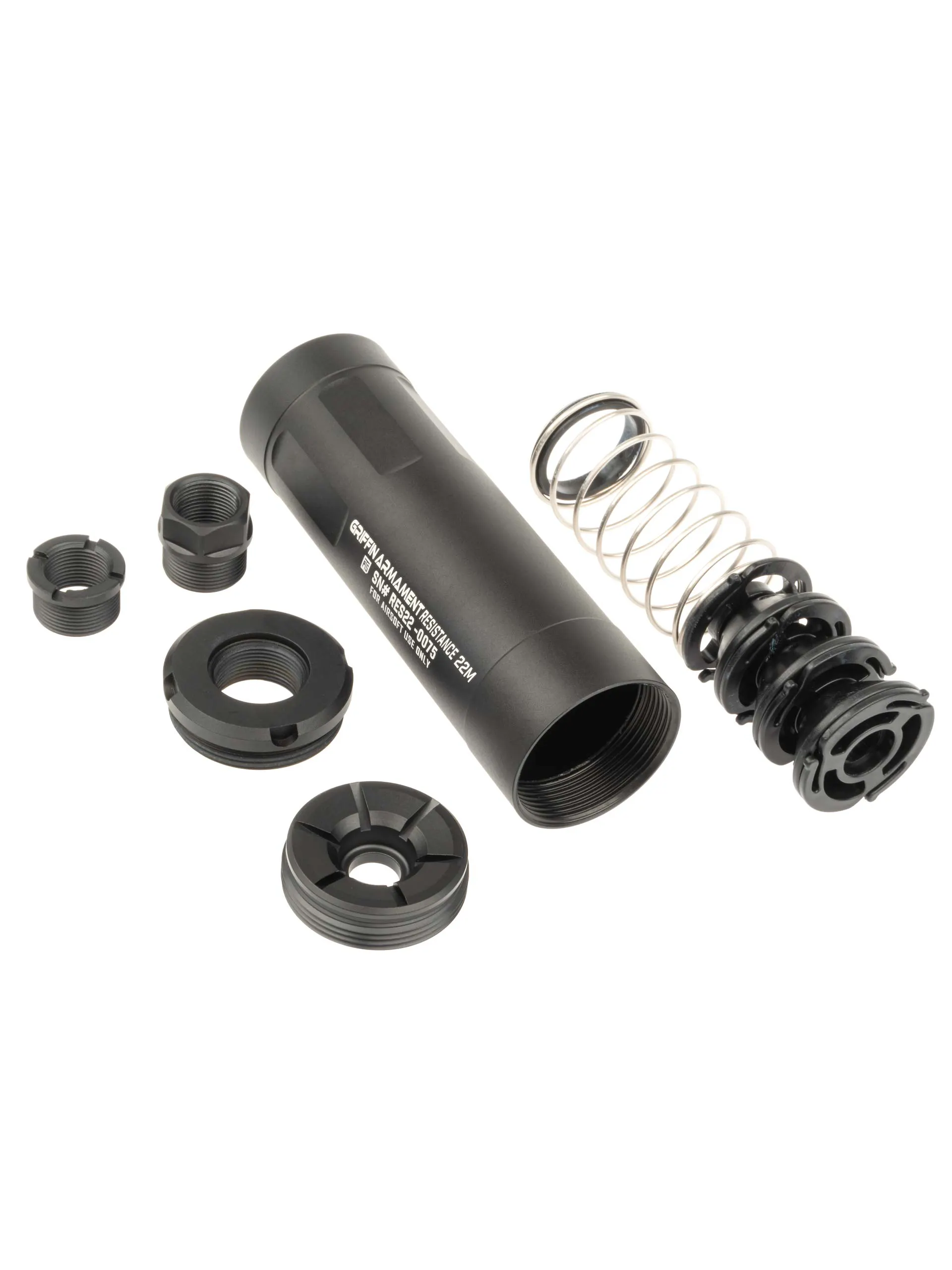 PTS Griffin Armament® Resistance 22M Suppressor; Direct Thread Kit