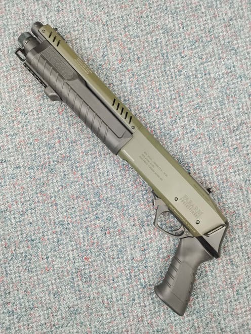 BO Dynamics BY-104244 FABARM STF 12 Short Initial Pump-Action Gas Shotgun; Olive Drab