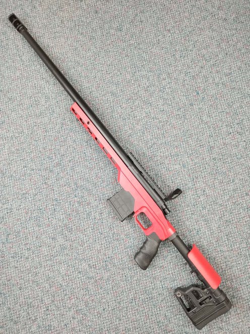 CYMA BY-104309 CM.708-U Sniper Rifle; Upgraded Version; PTT Red