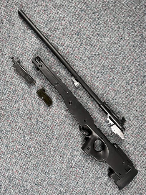 AGM BY-104353 002 L96 Bolt Action Sniper Rifle; Black