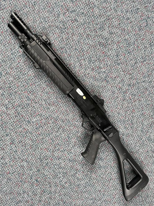 BO Dynamics BY-104214 FABARM STF 12 Compact Pump-Action Gas Shotgun; Black
