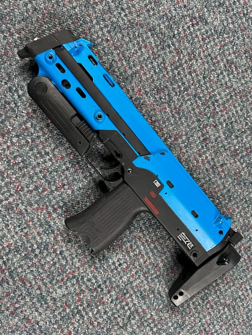 Umarex BY-102170 H&K MP7 A1 AEG Gen.2; PTT Blue
