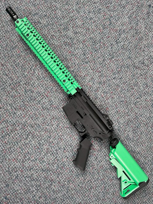 Specna Arms BY-104295 SA-P26 PRIME™ Daniel Defense® MK18 12.5" M4/AR-15 AEG; Black; PTT Green