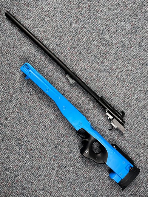 AGM BY-103031 002 L96 Bolt Action Sniper Rifle; Black; PTT Blue