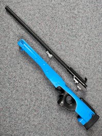 AGM BY-101011 002 L96 Bolt Action Sniper Rifle; Black; PTT Blue