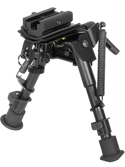 Rokstad Adjustable 6-Level Bipod with RIS Rail Adapter