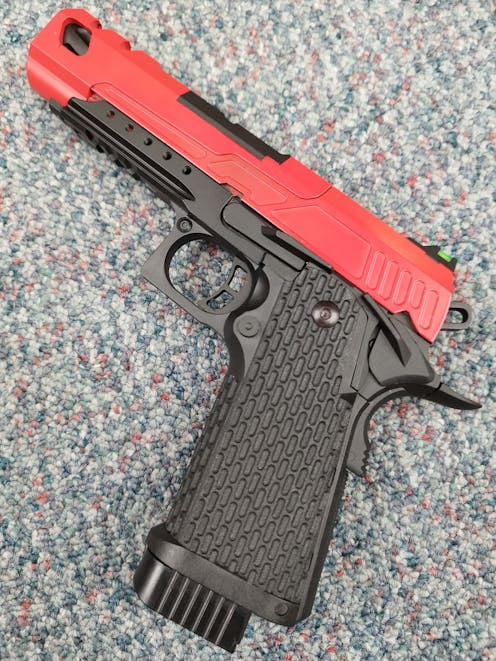 Novritsch BY-104410 SSP5 5.1 Hi-capa Split Slide GBB Pistol; PTT Red