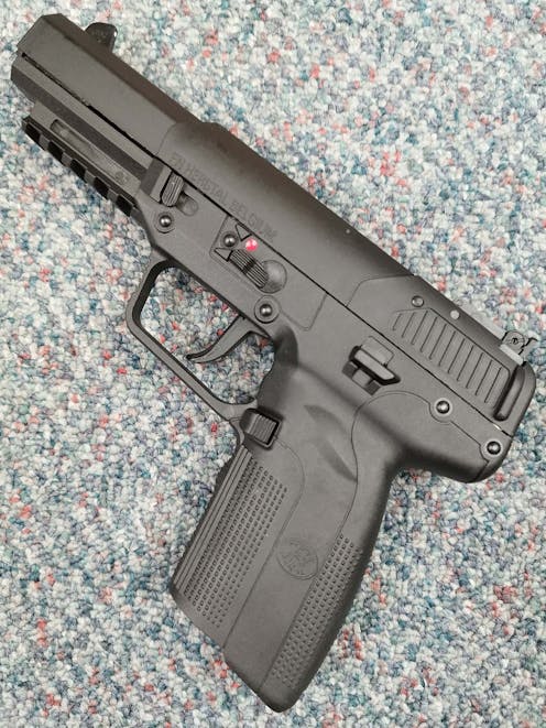 Cybergun BY-103386 FN Five-Seven Gas Blowback Pistol; Black