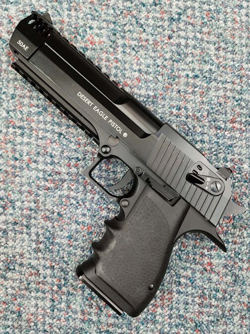 Cybergun BY-104446 Desert Eagle L6 .50AE CO2 GBB Pistol; FULL AUTO; Black