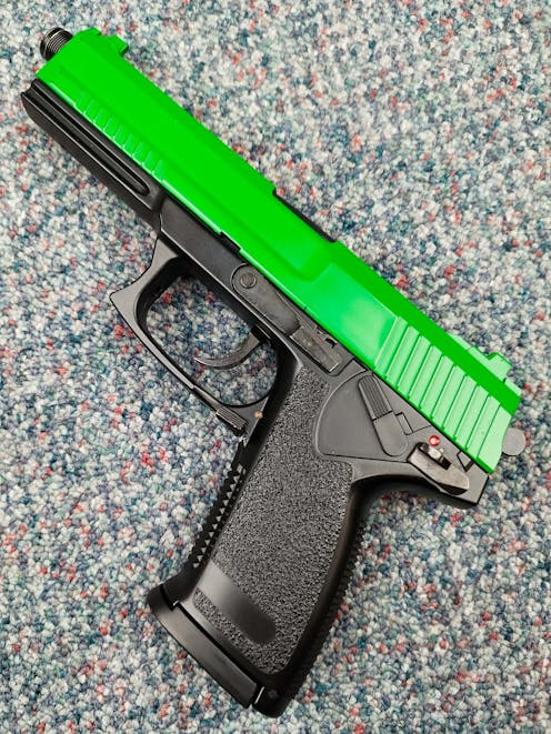 ASG BY-102789 MK23 Socom Airsoft Pistol; PTT Green