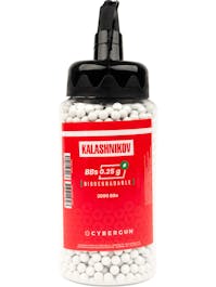 Cybergun Kalashnikov 0.25g BIO BBs; 2000rnd Bottle