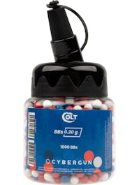 Cybergun COLT® Red / White / Blue 0.20g BBs; 1000rnd Bottle