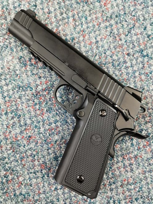 RAVEN BY-104462 R14 Hi-Capa GBB Pistol Railed Frame; Black