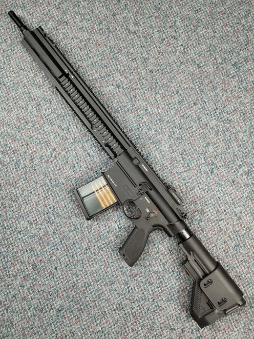 East Crane BY-104405 EC-204 G-417 Semi-Automatic DMR AEG; Black