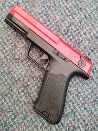 CYMA BY-104566 CM.127 ERGO-FA Electric AEP Pistol; Black; PTT Red