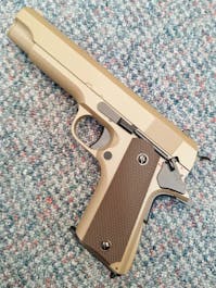 CYMA BY-103106 CM.123 1911 AEP Electric Pistol; Tan
