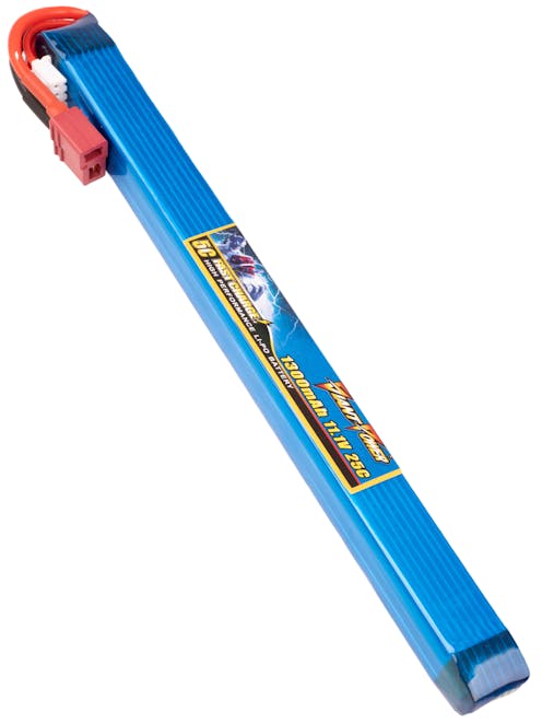 Giant Power 11.1v 1300mAh 25C LiPo Slim Stick Battery; Deans