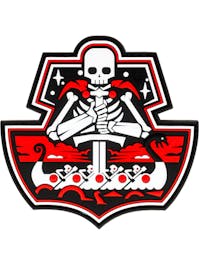 JTG Ghost Ship Skull 3D PVC Patch