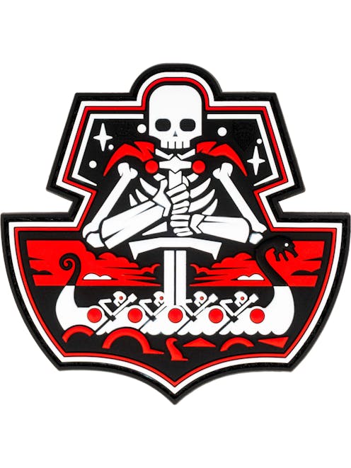 JTG Ghost Ship Skull 3D PVC Patch