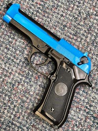 SRC BY-103612 B92 Model GBB Pistol; Black; PTT Blue
