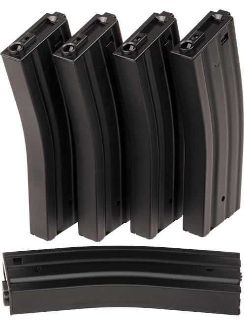 Specna Arms STANAG High-Cap Magazines for M4/AR-15 AEGs; 5-Pack