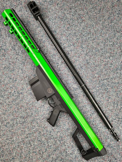 Lancer Tactical BY-101673 LT-20 M82 Spring Sniper Rifle; Black; PTT Green