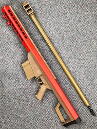 Lancer Tactical BY-102274 LT-20 M82 Spring Sniper Rifle; Tan; PTT Red