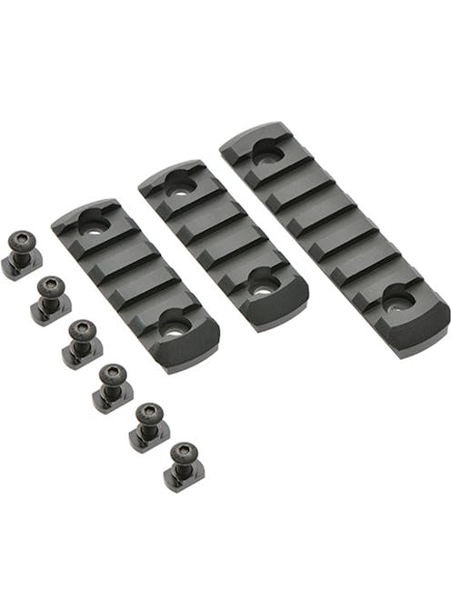 East Crane Picatinny Rail Sections for M-LOK Handguards; 3 Pack