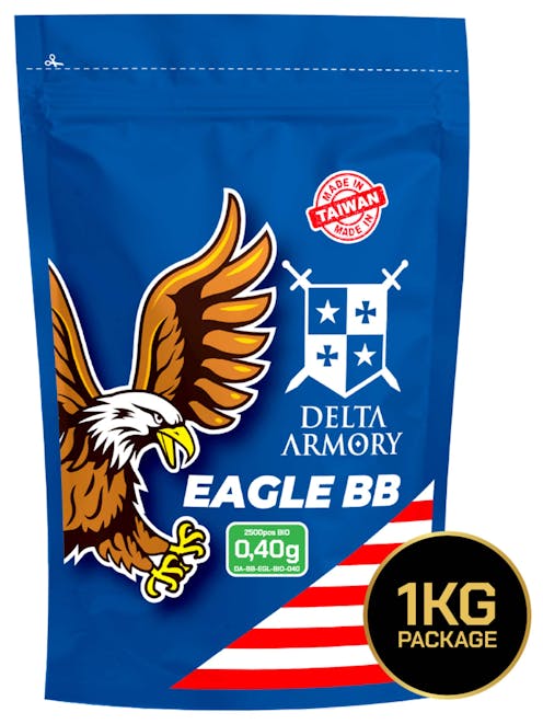 Delta Armory 0.40g BIO EAGLE™ BBs; 1KG Bag