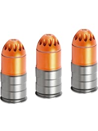 King Arms 84rnd 40mm MOSCART Gas Grenade V4; 3 Pack