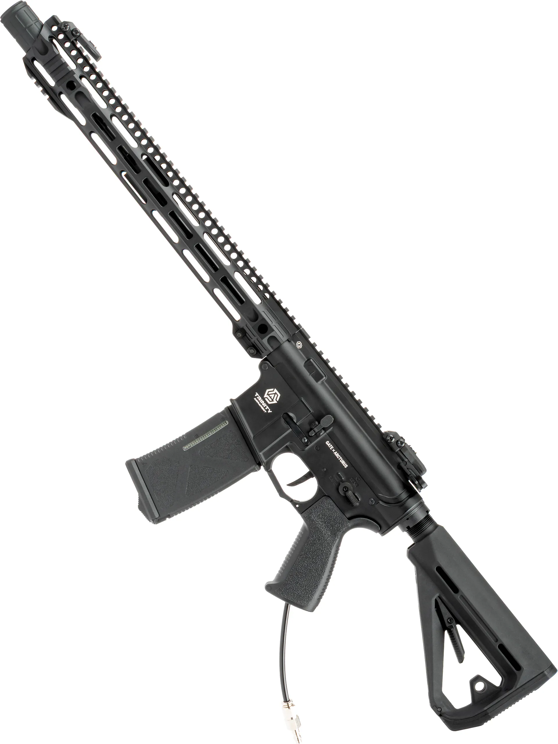 Trinity Armament ALPHA M4/AR-15 HPA Rifle w/GATE PULSAR D & TITAN II Bluetooth®, 7.9"