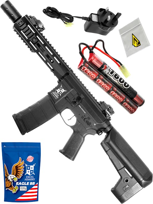 Delta Armory 8" WRAITH™ M4 AEG Beginner Bundle