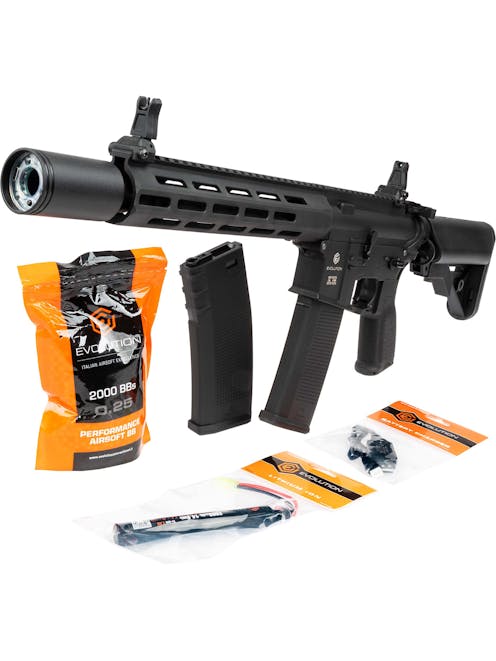 Evolution M4/AR-15 Muzzle Flash Blaster 12” AEG; Complete Pack
