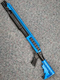 Golden Eagle BY-105202 - Type 870 M8874 Tactical Shotgun; CO2 Version; Two-Tone Blue