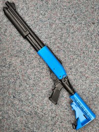 Golden Eagle BY-105081 - Type 870 M8871 Tactical Shotgun; CO2 Version; Two-Tone Blue