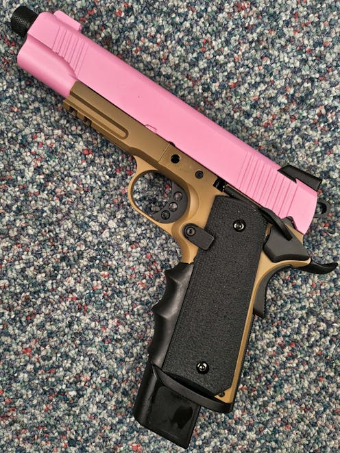 Army Armament BY-105156 - R32 1911 MEU Pistol; Two-Tone Pink