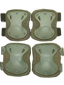 4pcs Set Tactical Elbow & Knee Pads for Training, Airsoft, Paintball and Hunting