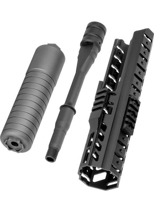 Airsoft Artisan 10.5" LVAW Handguard, Suppressor & Outer Barrel for MCX Virtus
