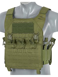 8Fields Tactical Recon Plate Carrier Laser-Cut Buckle Up with AK/M4 pouches