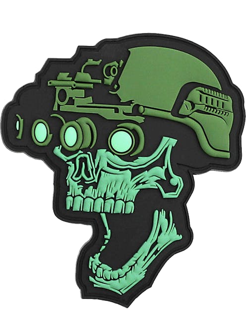 101 Inc. Night vision skull green