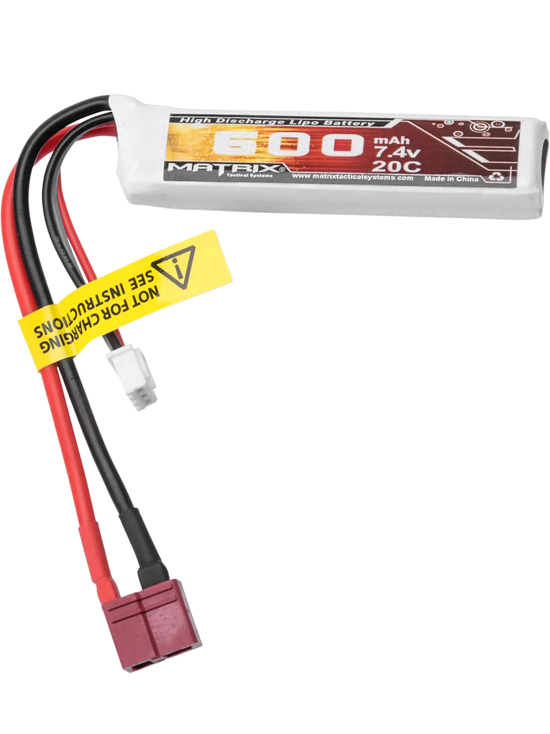 7.4v high c rating lipo battery stick type Matrix 7.4V 600mAh LiPo PDW Stick Battery (Deans)