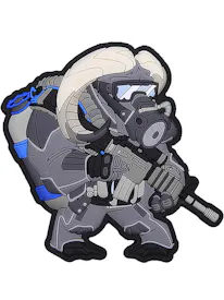 Airsoft Military Army Rock Punk Epaulette Shoulder Patch - Heat Stick Design, Style R2 By Akacha